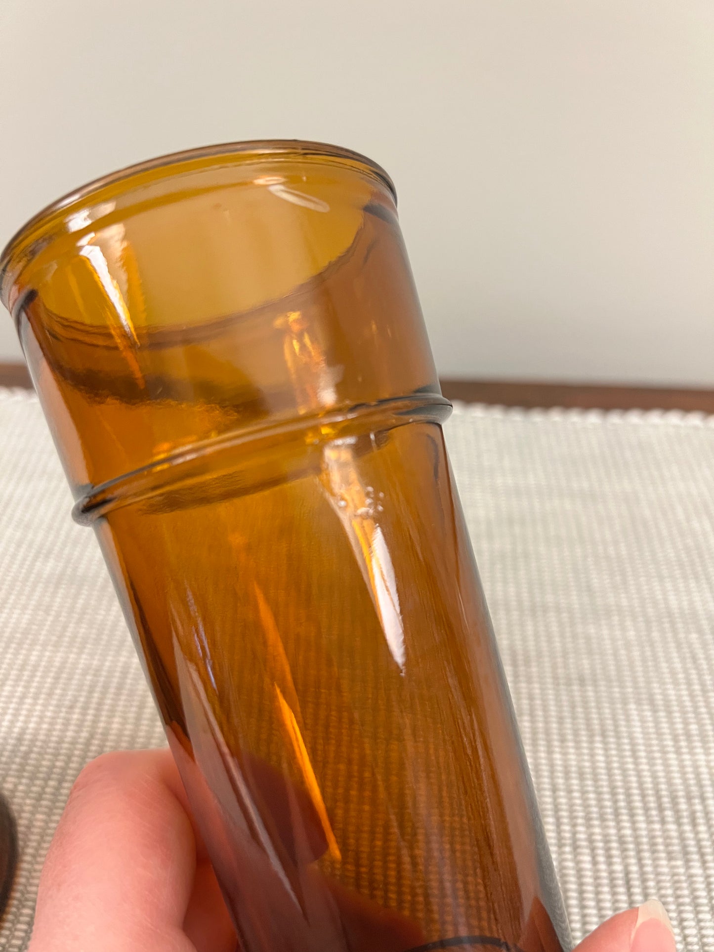 Amber Vases, Set of 2