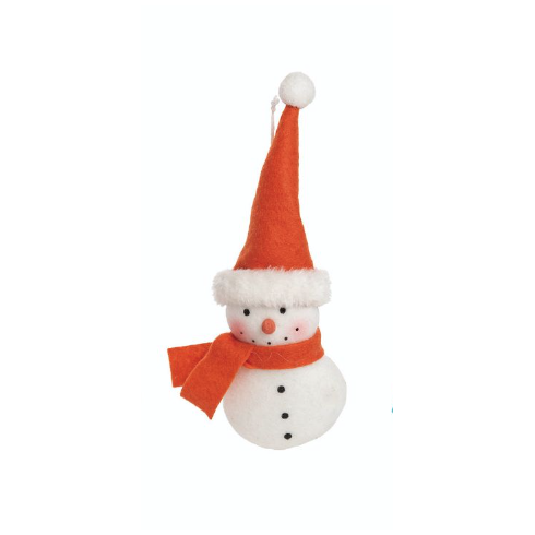 Snowman Fabric Ornament