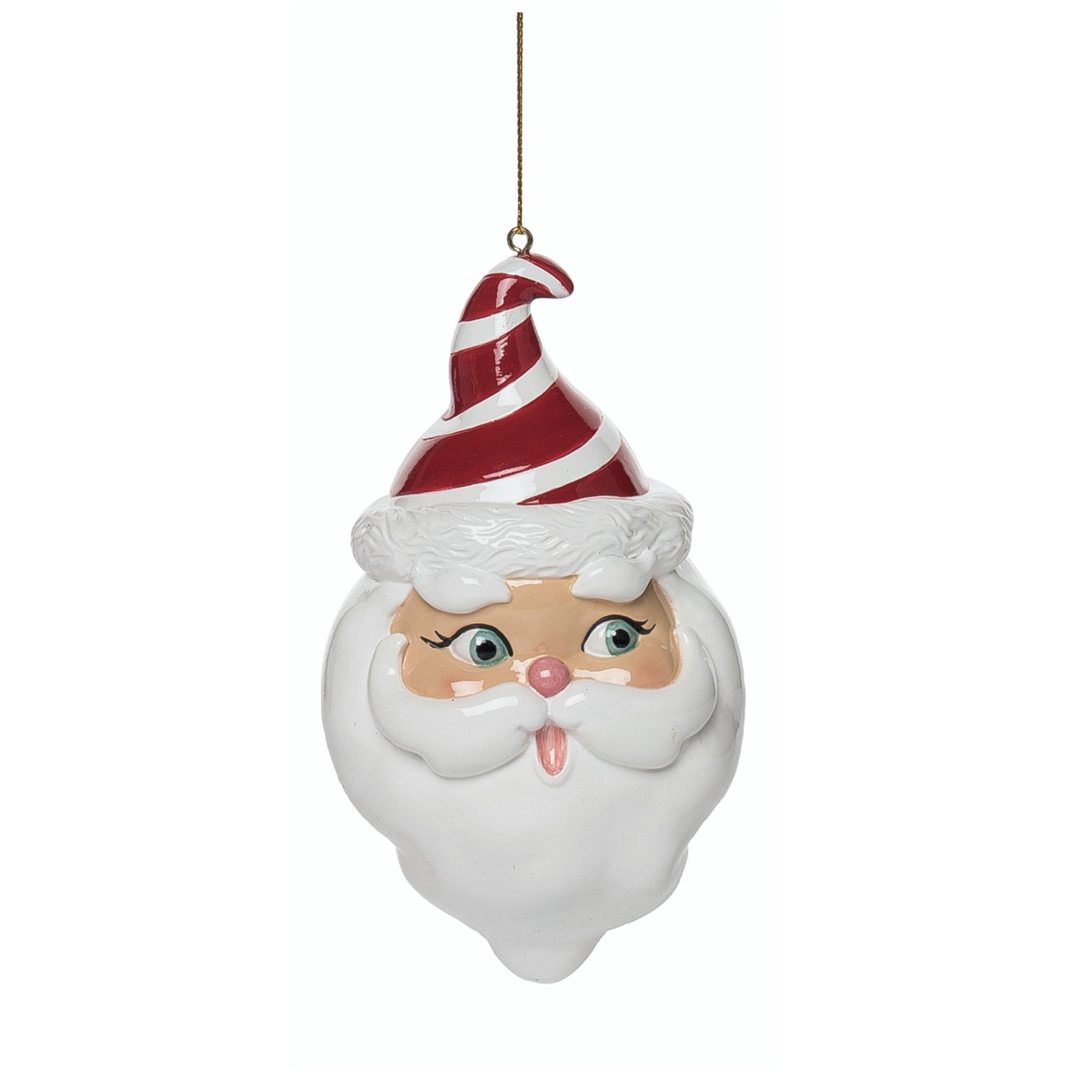 Resin Santa Ornament