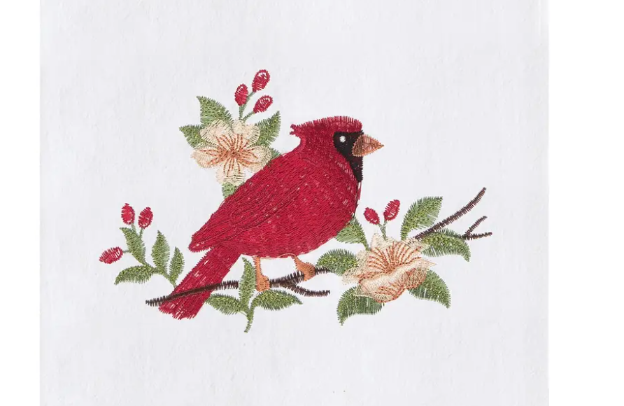 Cardinal Blossom Kitchen Towel