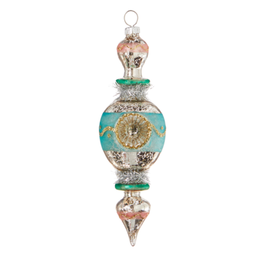 Blue Finial Ornament, Tall
