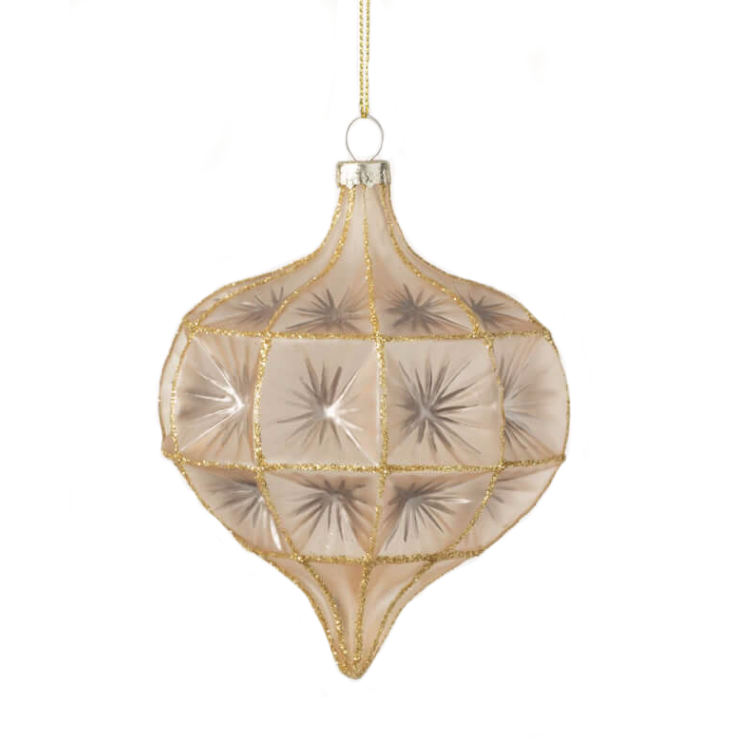 Faceted Starburst Ornament, Onion