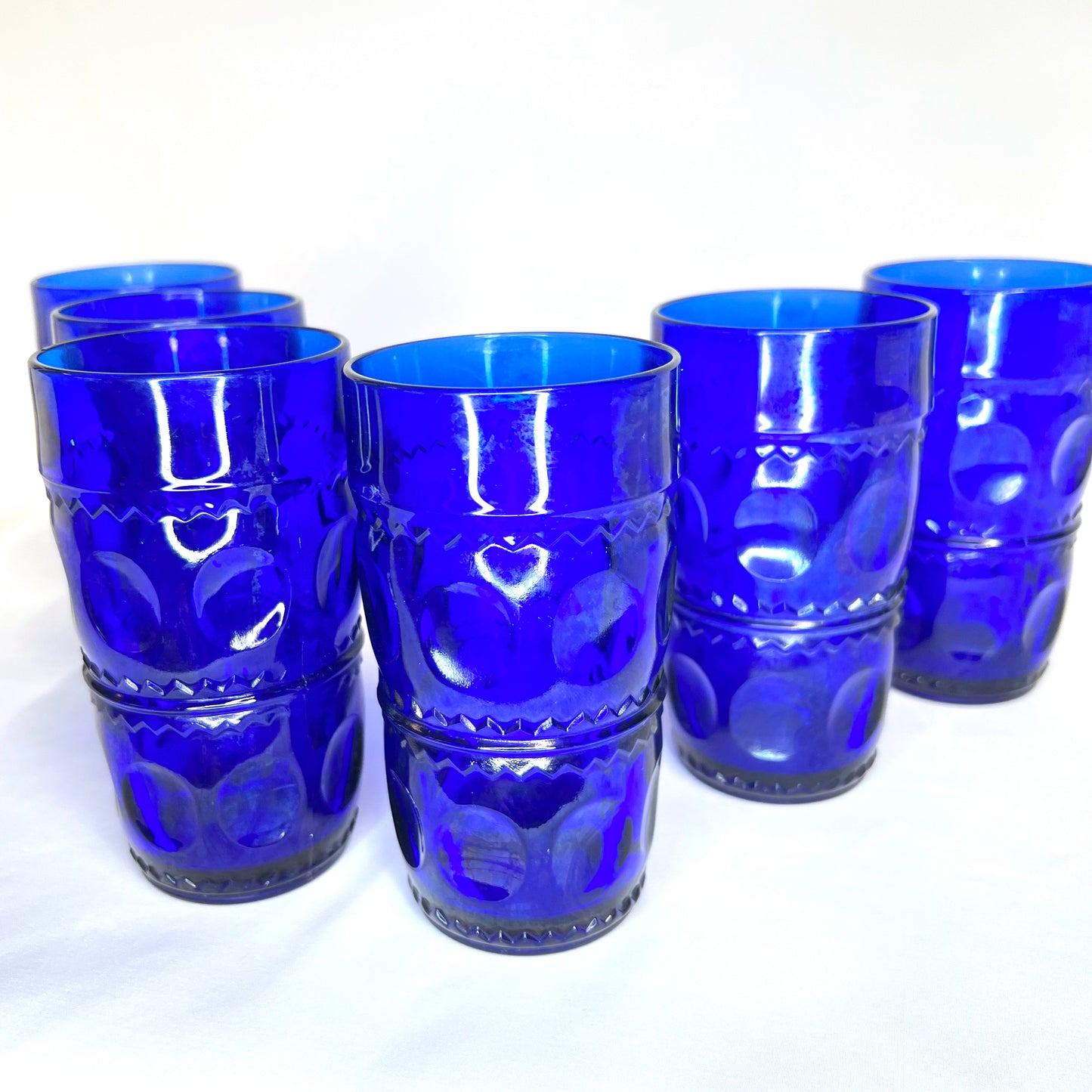 Colony Color Crown, Cobalt Tumbler, Set of 6