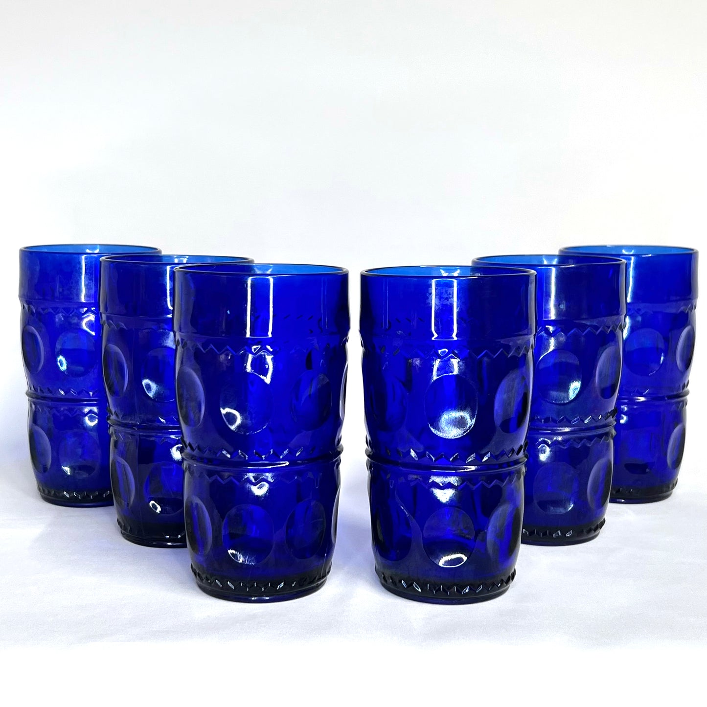 Colony Color Crown, Cobalt Tumbler, Set of 6