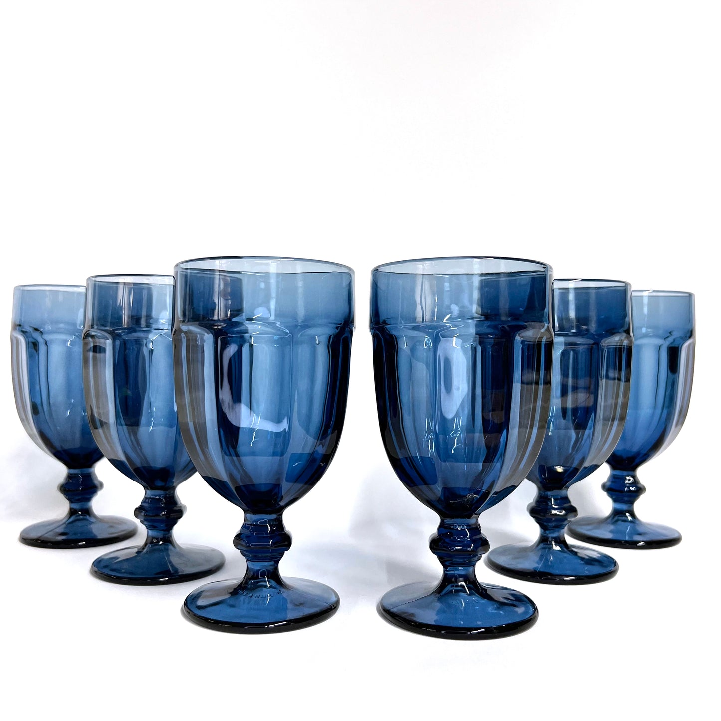 Libby Gilbraltor Dusky Blue, Iced Tea Glasses, Set of 6