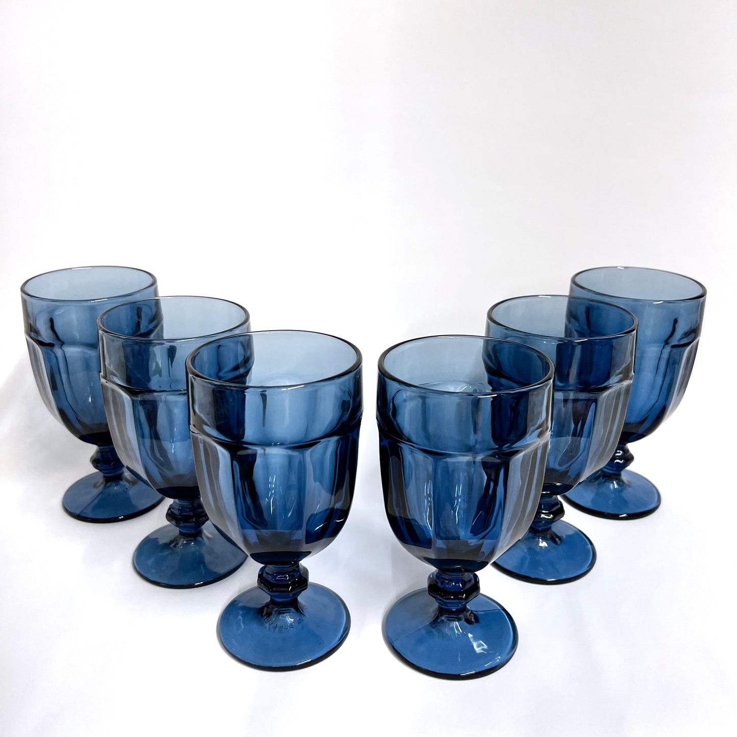 Libby Gilbraltor Dusky Blue, Iced Tea Glasses, Set of 6