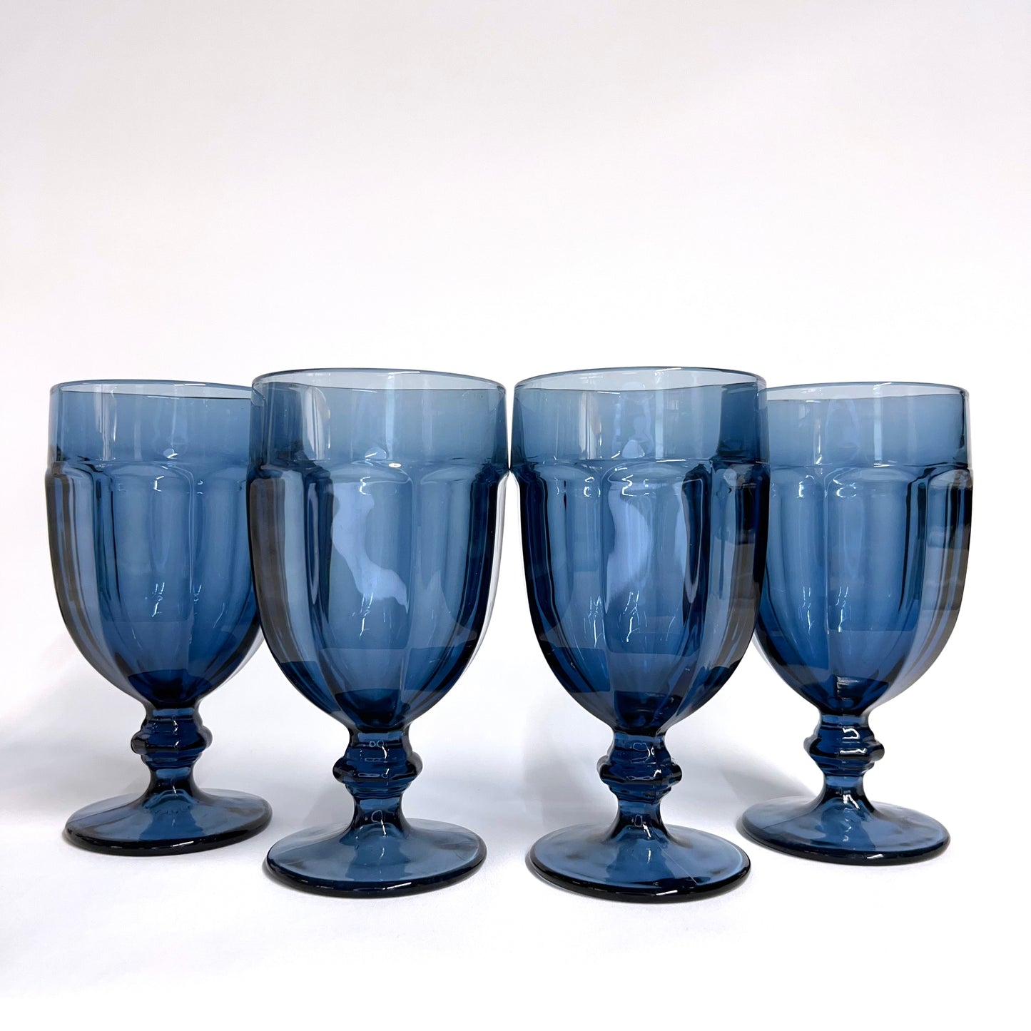 Libby Gilbraltor Dusky Blue, Iced Tea Glasses, Set of 4