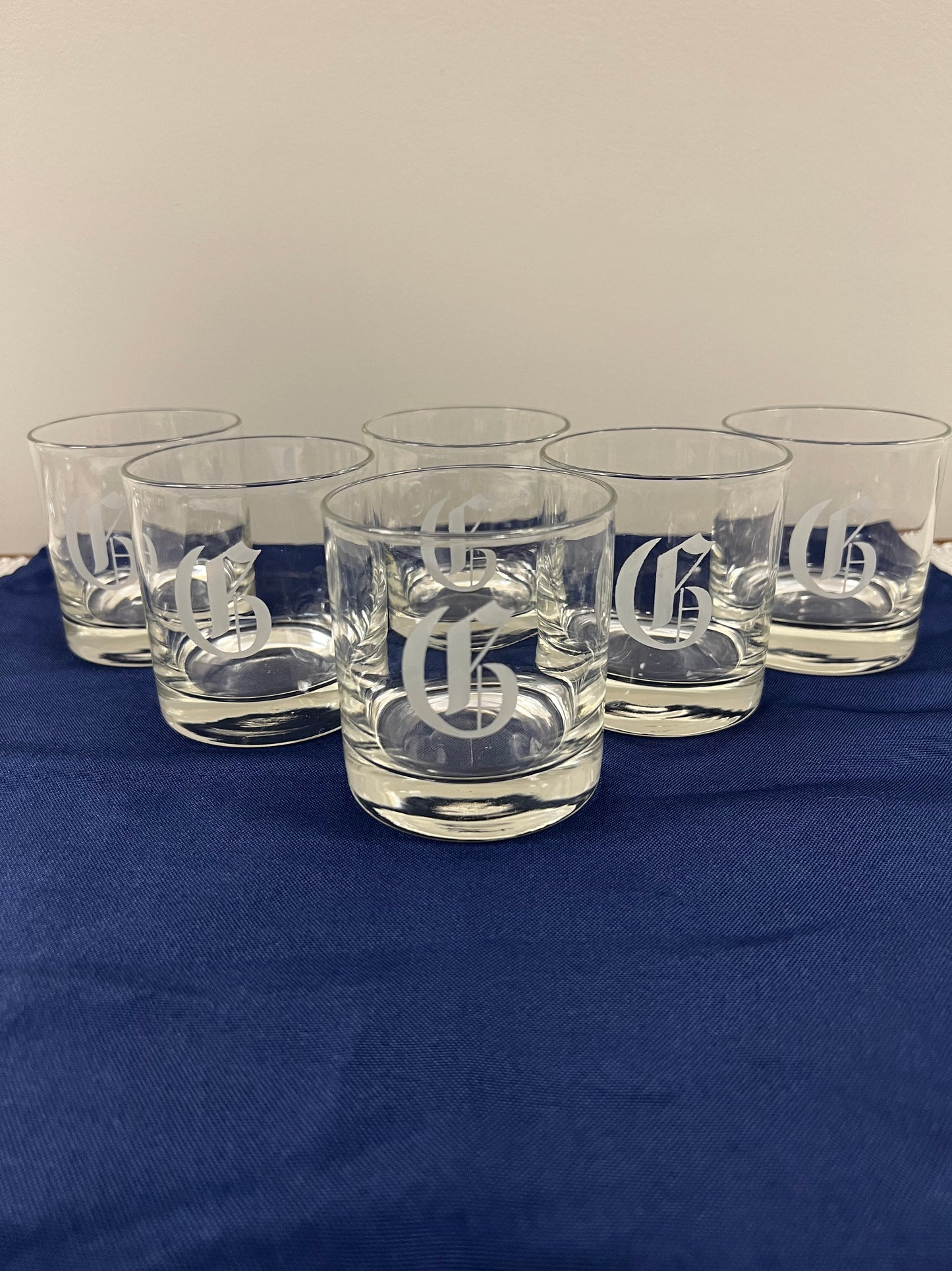 G Monogram Rocks Glasses, Set of 6