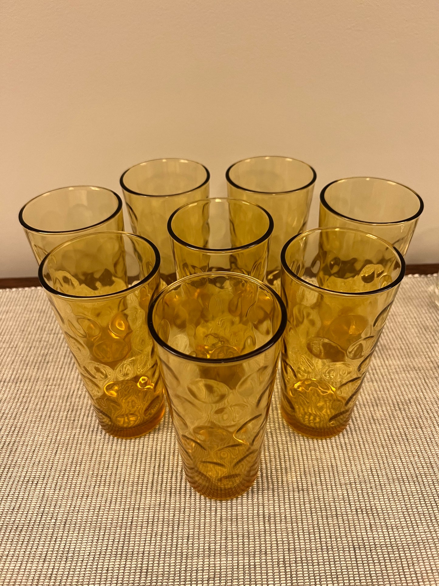 Amber Circle Tumbler, Set of 8