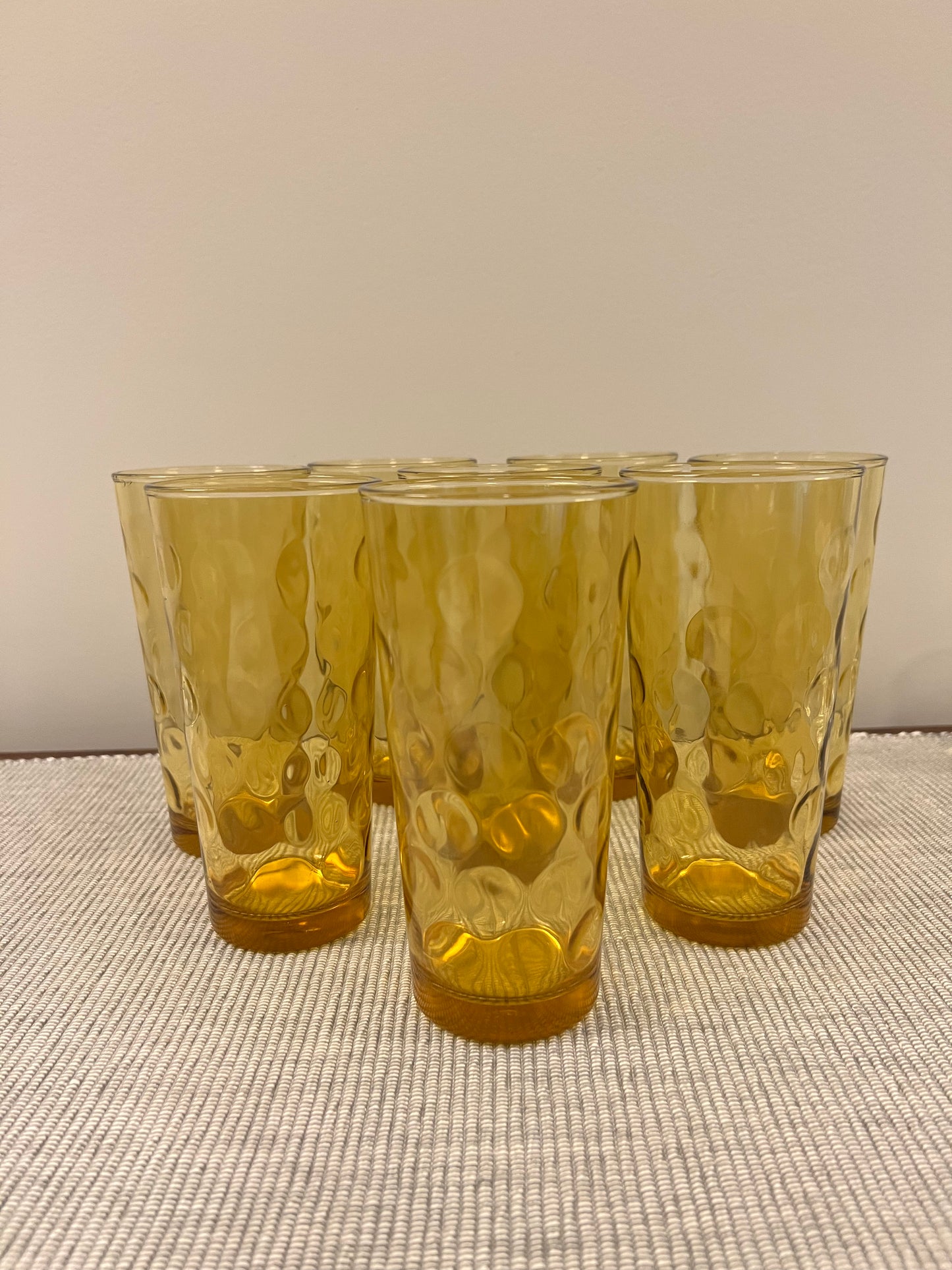 Amber Circle Tumbler, Set of 8