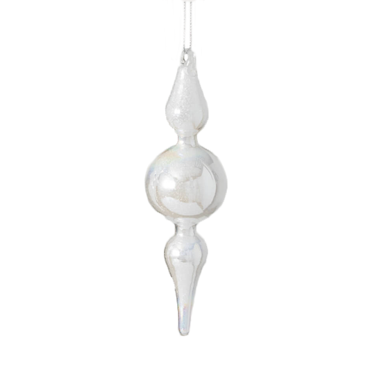 Pearlescent Finial Ornament, Round