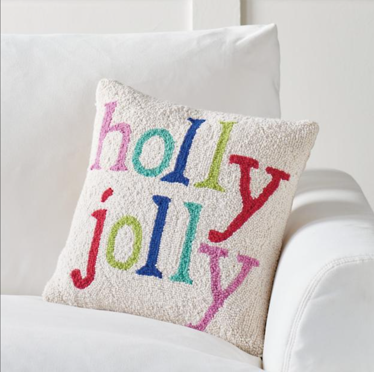 Holly Jolly Hook Pillow