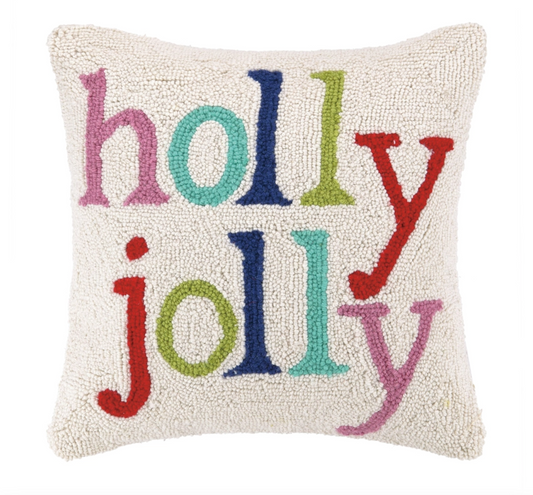 Holly Jolly Hook Pillow