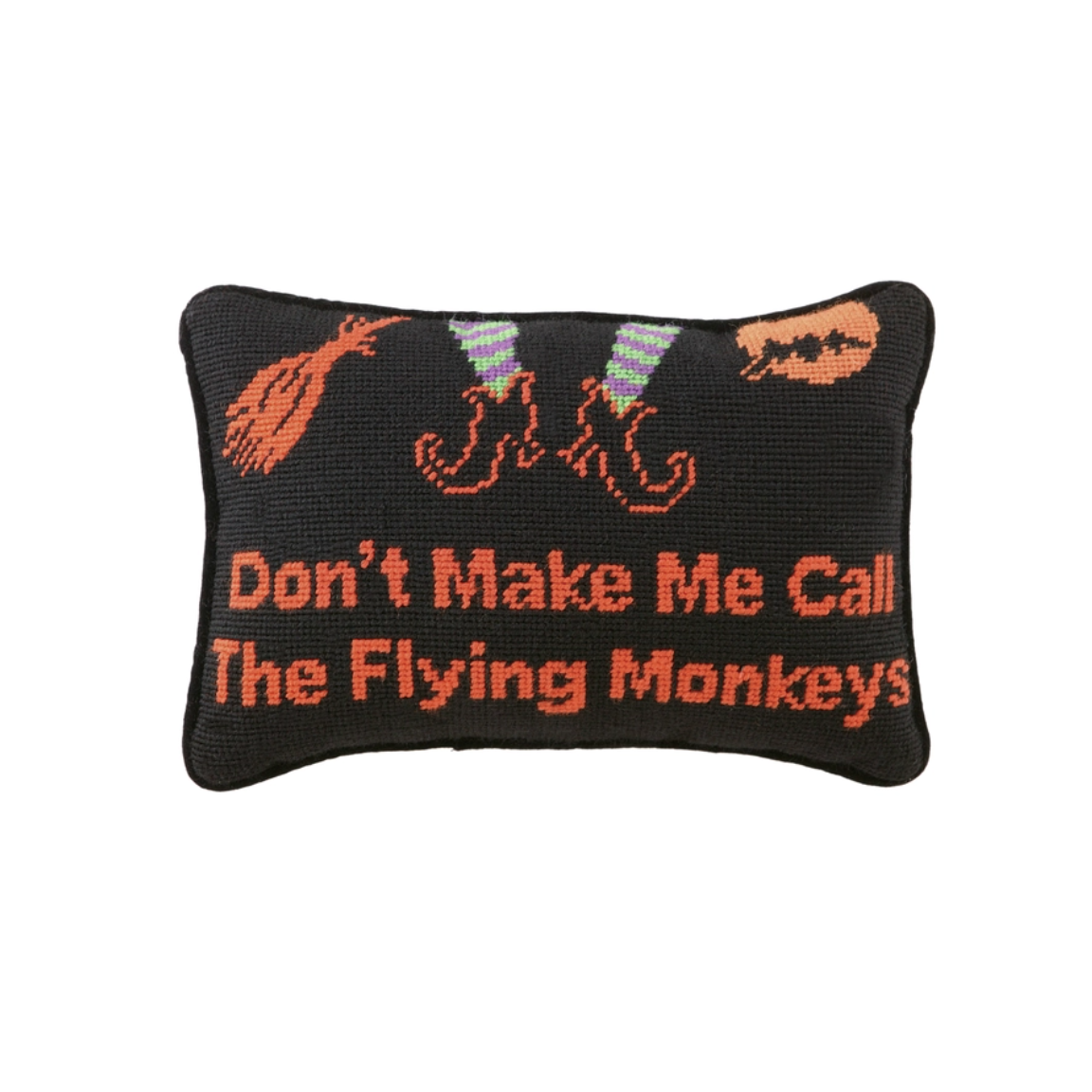 Flying Monkeys Needlepoint Pillow