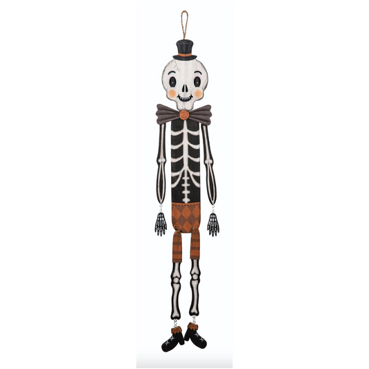 Skeleton Hanging Wood Decor