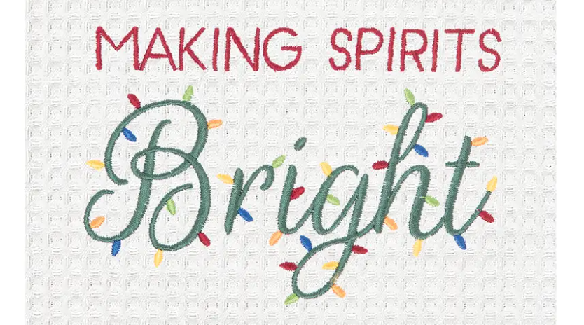 Making Spirits Bright Kitchen Towel