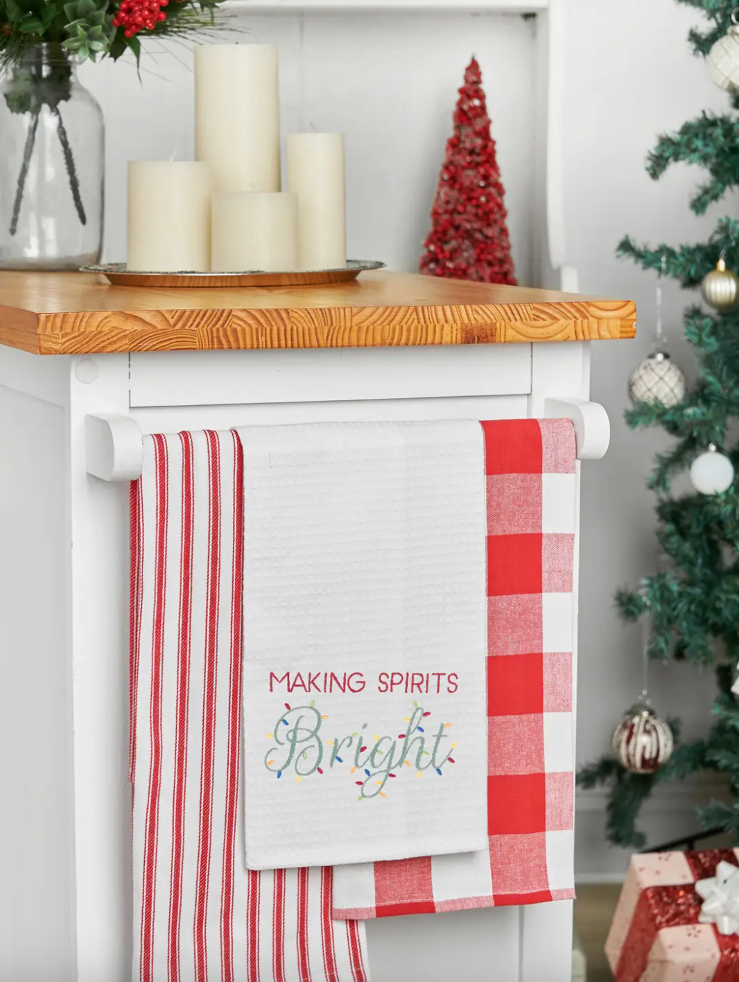 Making Spirits Bright Kitchen Towel