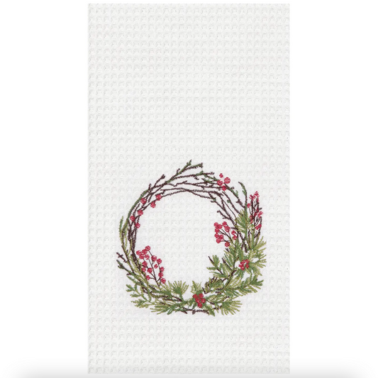 Christmas Wreath Kitchen Towel