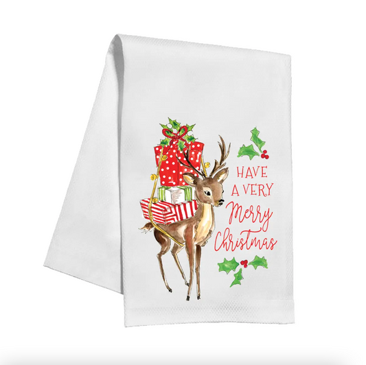 Christmas Reindeer Kitchen Towel