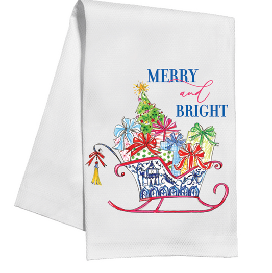 Chinoiserie Sleigh Kitchen Towel