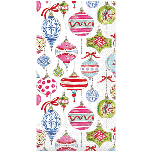 Merry Vintage Ornaments Guest Towels