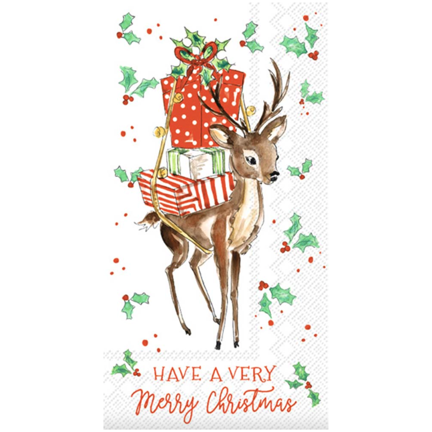 Merry Little Deer Guest Towels