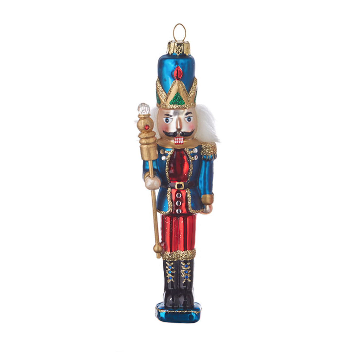 Nutcracker Ornament, Blue