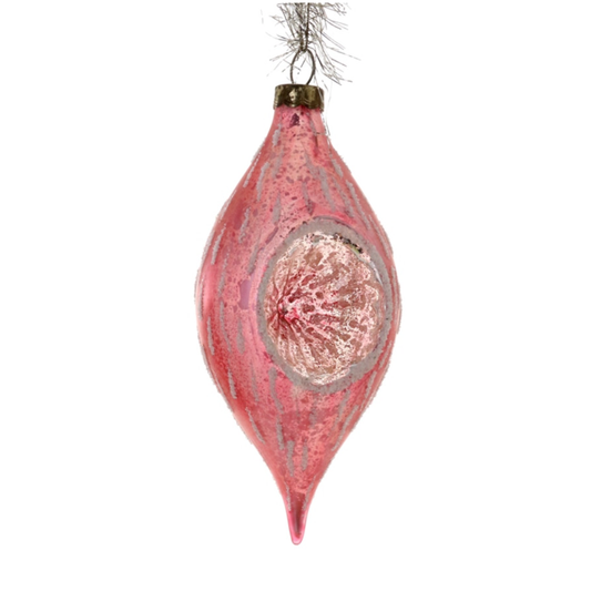 Victorian Indent Ornament, Dark Pink