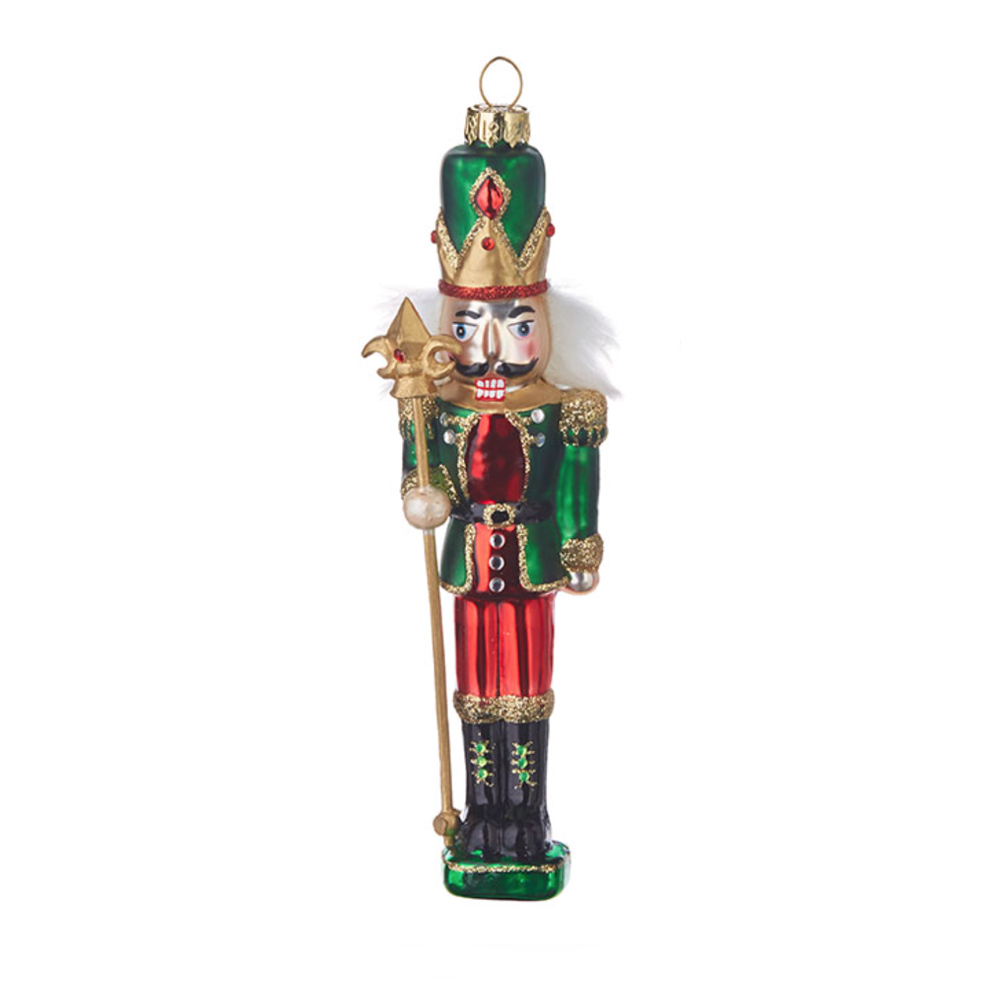 Nutcracker Ornament, Green